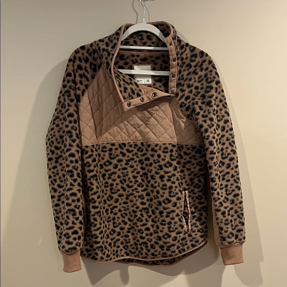 Abercrombie & Fitch Leopard Print Jacket